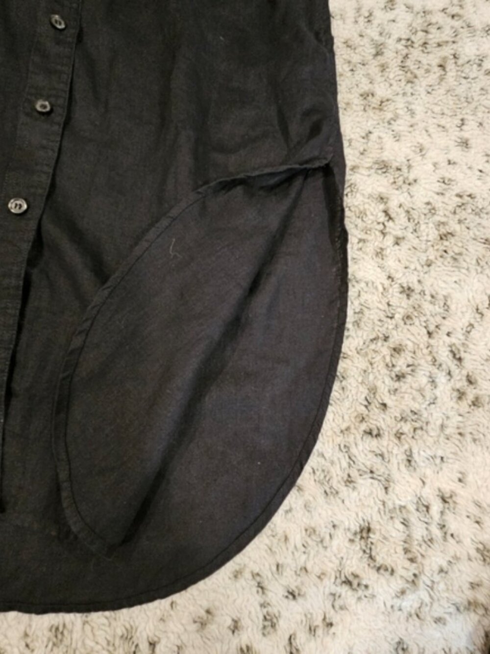 Gap SZ XS 100% Linen Longline Weekend Tunic Collared Button Down Long Sleeve - Picture 8 of 9